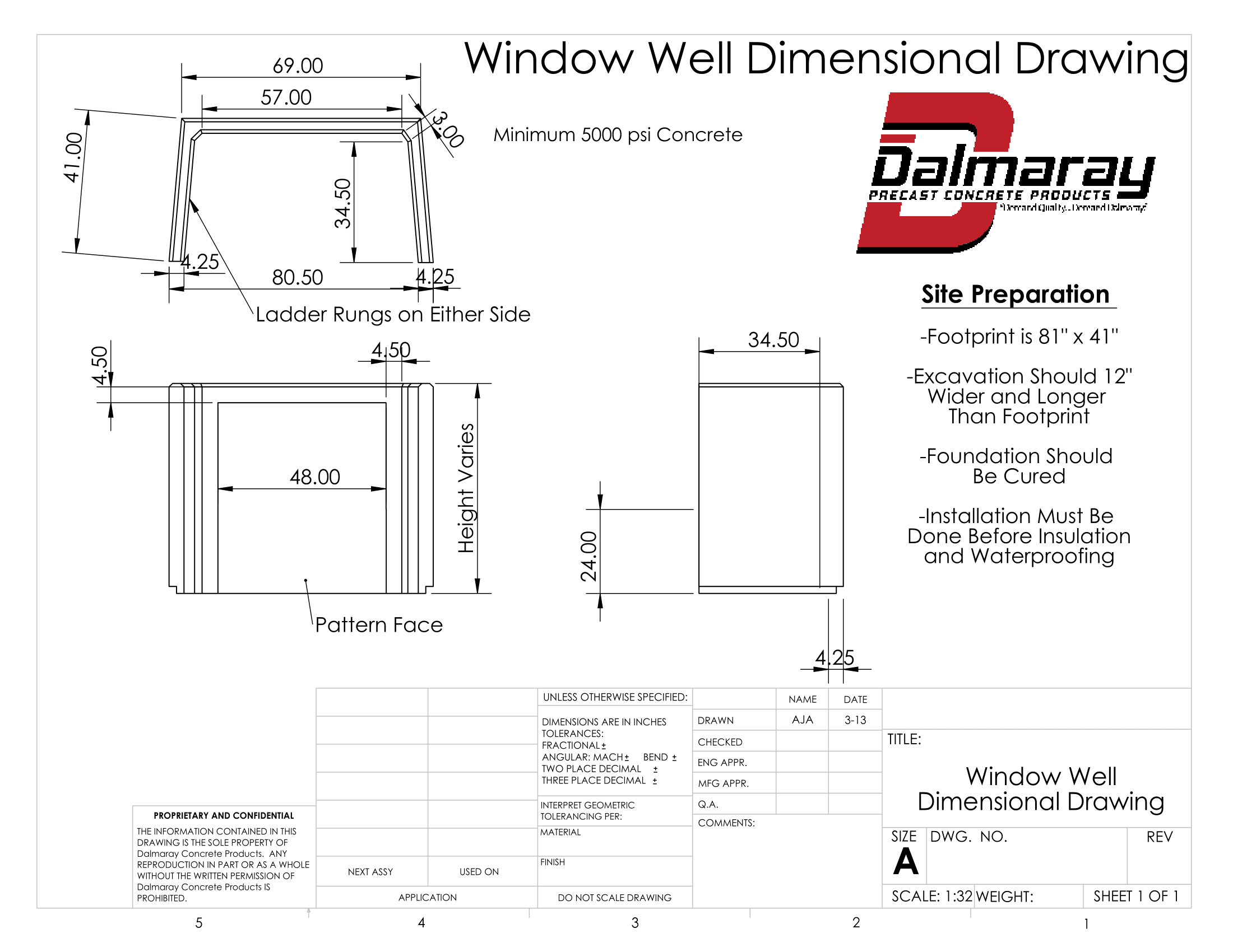 Window Well Dimensional